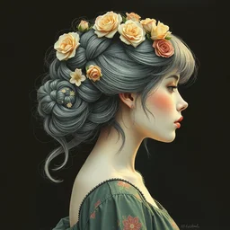 girl hairstyles, much, james jean