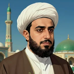 haram imam hossein, super detailed, masterpiece, by wenjun lin, by alena aenami, 4 k