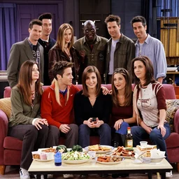 The cast of friends as demons
