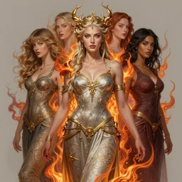 ultra realistic illustration, a stunningly beautiful greek gothic goddess of chaos played by jordyn jones and dove cameron and margot robbie and taylor swift and megan fox and adriana lima, intricate, fractal flame, elegant, highly detailed, digital painting, artstation, concept art, smooth, sharp focus, illustration, art by artgerm and greg rutkowski and alphonse mucha