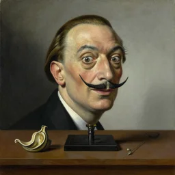 WHEN IT FALLS, IT FALLS, still life in the Flemish style and transformed by Salvador Dali with his own additions., highly detailed oil painting, 8k resolution