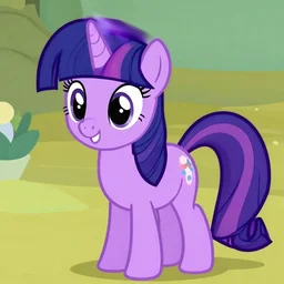 lavender colored my little pony with a heart cutie mark
