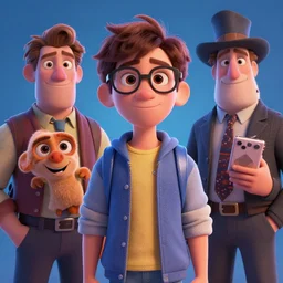 Lofi surprise portrait Pixar style by Joe Fenton and Stanley Artgerm and Tom Bagshaw and Tim Burton