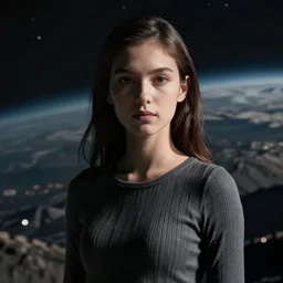 halo, cortana, in alien planet, moody background