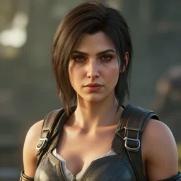fallout 5, 2 0 2 4, next - gen graphics, graphics mods, close up look sexy girl, revealing costume, beautiful face, ultradetailed face, ultrarealistic, sharp focus, photorealistic, 5 0 mm bokeh, octane rendered, lumen technology, unreal engine 5, ray tracing, rtx reflections, frostbite engine, film still
