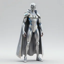 concept render of a biomechanical spiderman wearing iridescent precious ornate stealthy armor cloak, intricate linework magical colorful, award winning artwork, by artem chebokha, artgerm, thomas kinkade, makoto shinkai animation