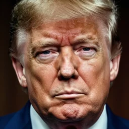 cross - eyed redneck donald trump, highly detailed facial expression, 3 5 mm film