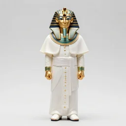 an action figure of the pope as a egypsian faraoh