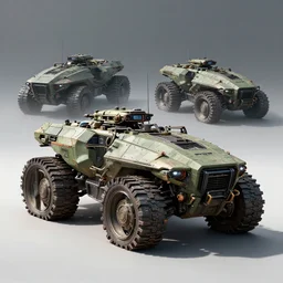 m 1 4 2 himars vehicle a realistic scifi cyberpunk, art by and greg rutkowski, digital art, trending on artstation, symmetry