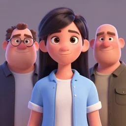 Lofi portrait Pixar style by Stanley Artgerm and Joe Fenton and Tom Bagshaw