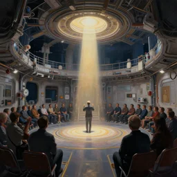 space station prayer room dramatic ambient lighting, epic composition, high detail, octane render, unreal engine, 8 k, smooth gradients, professional photo, photorealistic, concept art, oil painting, digital art, deviantart artstation, ray tracing, intricate complexity, extremely detailed,