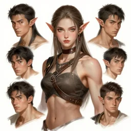 character concept art of a muscular elvish huntress | | cute pretty face, realistic shaded perfect face, fine details by antilous chao, stanley artgerm lau, wlop, rossdraws, marc simonetti, and sakimichan, tranding on artstation