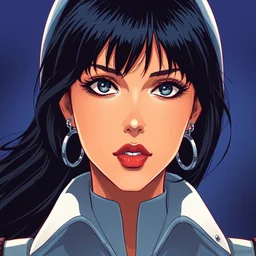 an anime portrait of beautiful salma hayek still from robotech 1 9 8 5 by ilya kuvshinov katsuhiro otomo, magali villeneuve, artgerm, jeremy lipkin and michael garmash, rob rey and kentaro miura style, symmetrical