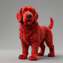 fantasy art of clifford the big red dog, high quality, intricate details, 8 k,