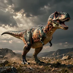 jeff goldblum as a dinosaur trex