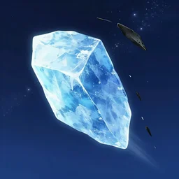 blue chunk of ice flying through a night sky, black scrap metal trailing behind it, official fanart behance hd artstation by jesper ejsing by rhads, makoto shinkai and lois van baarle, ilya kuvshinov, ossdraws