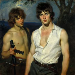 attractive male, tales of earthsea, painting by gaston bussiere, craig mullins, j. c. leyendecker, tom of finland
