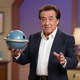 A picture of Danny DeVito playing Spacely Sprocket in a live action The Jetsons Movie.