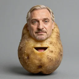 potato with a face of Alexander Lukashenko
