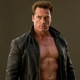 arnold Schwarzenegger as Hellboy, still from movie, detailed, 4k