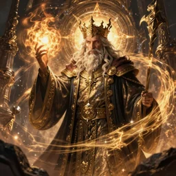 The Great Mage shows his immense power, fantasy art by Donato Giancola, Craig Mullins, digital art, trending on artstation