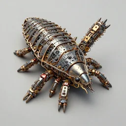 a tardigrade made of machine parts cross section