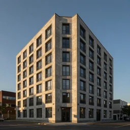 a helvetica inspired building
