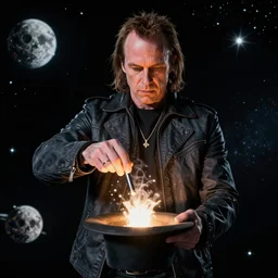 randall flagg doing magic in space