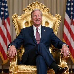 jeb bush the destroyer rests upon his golden throne