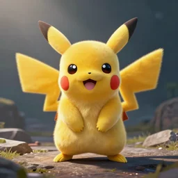 Tom Cruise Cosplaying as Pikachu, improbable, detailed, action pose