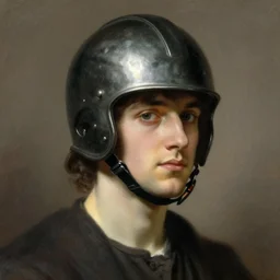 Magneto with his helmet on by William Adolphe Bouguereau