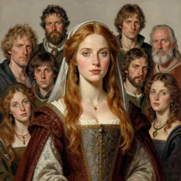 greg manchess portrait of a beautiful medieval woman, matte painting, trending on artstation, by huang guangjian, gil elvgren, sachin teng, greg rutkowski, magali villeneuve, artgerm, jeremy lipkin, michael garmash and, rey