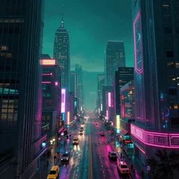 cyberpunk neighborhood by john harris