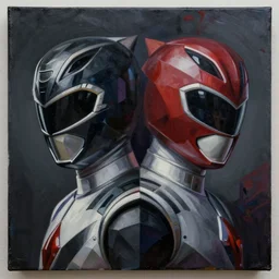 Power Ranger picture by Sachin Teng, asymmetrical, dark vibes, Realistic Painting , Organic painting, Matte Painting,  geometric shapes, hard edges, graffiti, street art:2 by Sachin Teng:4