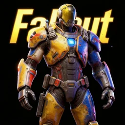fallout sci - fi concept art, black background, vibrant colors, 8 k photorealistic, hd, high details, trending on artstation
