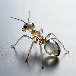 ant made of glass