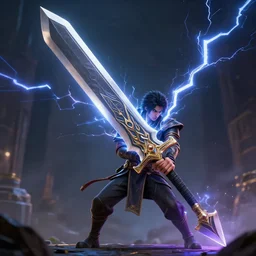 guy holding a gigantic sword 3d, 3-dimensional, photorealistic, multiverse, realistic, cinematic, full hd render, 3d octane render, unreal engine 5, redshift render, immense detail, interdimensional lightning, enhanced quality, 4k UHD