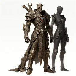 cruxible knight concept, clad in tree bark ornamented armor, beksinski, ruan jia, dark soul concept art, infinity blade armor