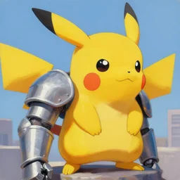 greg manchess portrait painting of partially armored pikachu as overwatch character, medium shot, asymmetrical, profile picture, organic painting, sunny day, matte painting, bold shapes, hard edges, street art, trending on artstation, by huang guangjian, gil elvgren, ruan jia, greg rutkowski, gaston bussiere