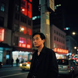 outdoorsy guys club likes to look at the exteriors of urban architecture onion column shot by darius khondji wong kar-wai shot on film technicolor night time scenes reflections through windows red and blue lights orange lights busy nightlife in city scene melancholic quality