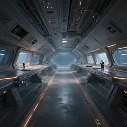 concept art for the bridge interior of a starship by Kim Jung Gi trending on artstation