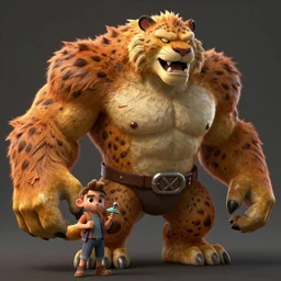 Rayman legends boss, Giant badass Cougar, character design,  in the style of michael ancel, Ruan Jia and Mandy Jurgens and Greg Rutkowski, trending on Artstation, award winning, unreal engine, octane render W 1024