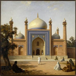 a rembrandt painting of khanqah srinagar