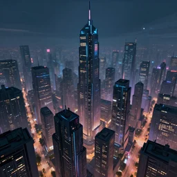 A cyberpunk city, designed by Greg Rutkowski. Trending on Artstation