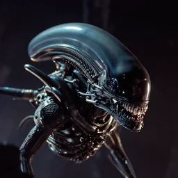 photo of the spaceship from the movie alien, analog photograph