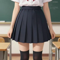 school girl, school uniform, seifuku, pleated miniskirt, overknee socks, dollfie. by rembrandt 1 6 6 7, illustration, by konstantin razumov