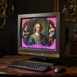 still life of ornate chinese cyberpunk neon computer crt screen by hieronymus bosch, baroque painting, perfect composition, detailed octane render trending on artstation, 8 k artistic photography, volumetric cinematic perfect light, chiaroscuro, masterpiece, raphael, caravaggio, beksinski, rutkowski