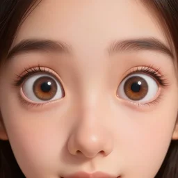 epic professional symmetrical digital art of sweet eyes, clear skin, accent lighting, painted, intricate, detailed, cheery, fun, effervescent, by roberto ferri, epic, stunning, gorgeous, much wow, much detail, cinematic, masterpiece, unreal engine render