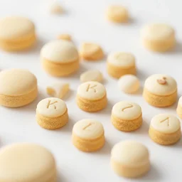 macrons from a high class bakery, depth of field, food photography, isometric, tasty, wide shot, studio, bokeh, gmaster, cooking, food, kodak, sony, canon