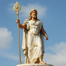 Zeus the Greek god of the sky and the king of the gods